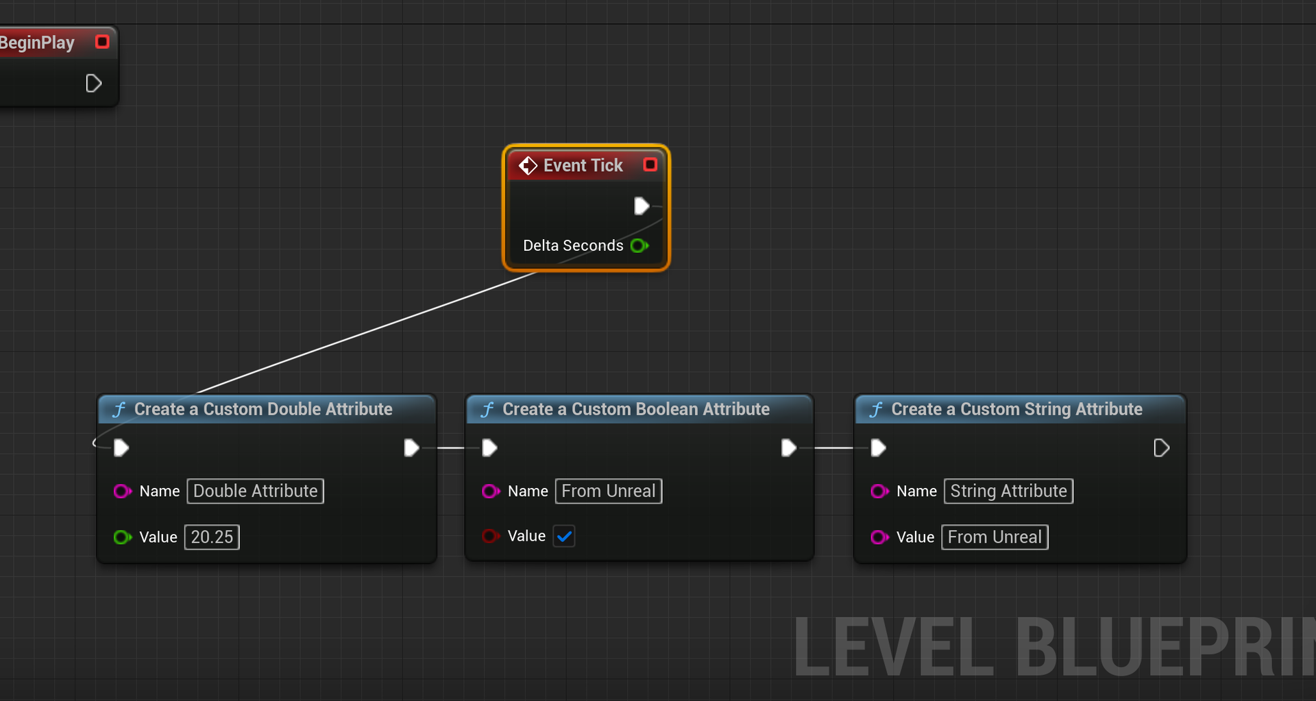 Unreal Engine Plugin Create Attribute Screenshot of the Unreal Engine Plugin Create Attribute